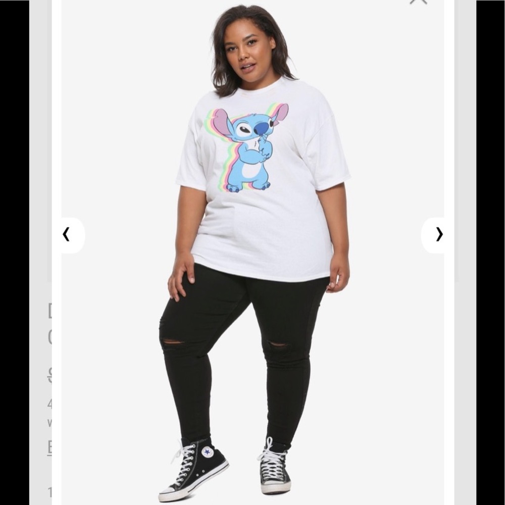 DISNEY HOT TOPIC Stitch TEE SHIRT PLUS SIZES! - Picture 2 of 4